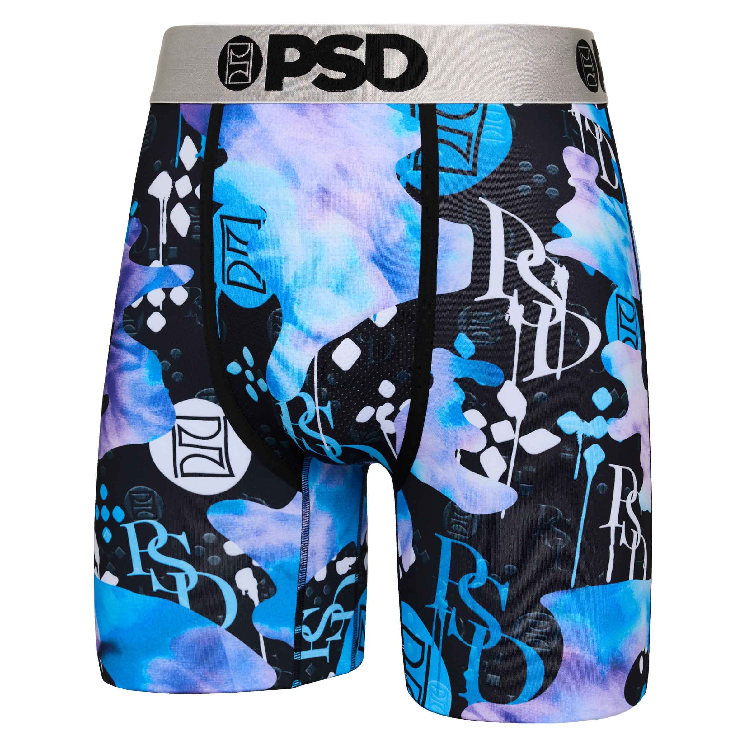 PSD Men's Big Drip 7" Boxer Briefs - Navy Blue Print