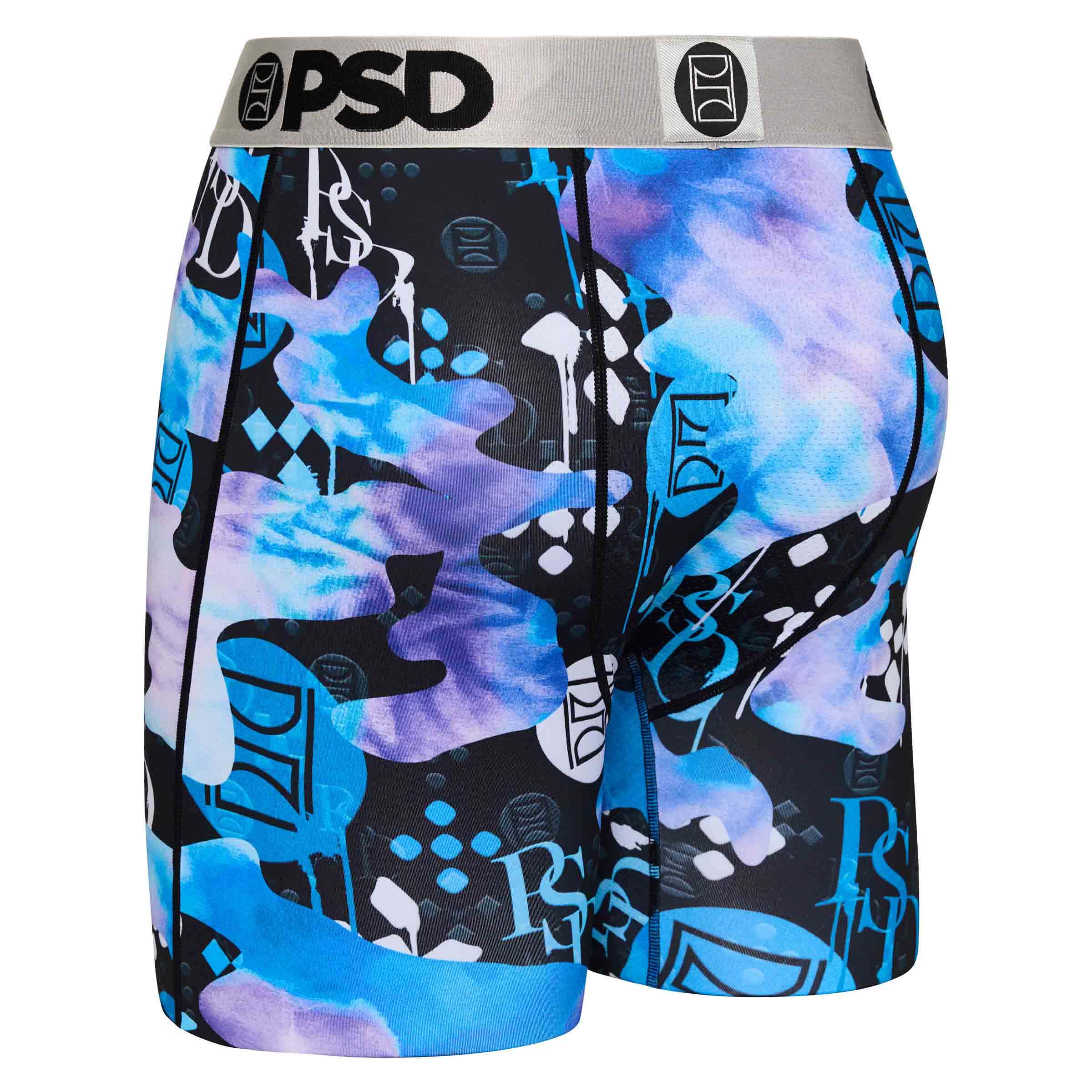 PSD Men's Big Drip 7" Boxer Briefs - Navy Blue Print