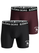 Björn Borg Performance Boxer 2 Pack - Black / Red