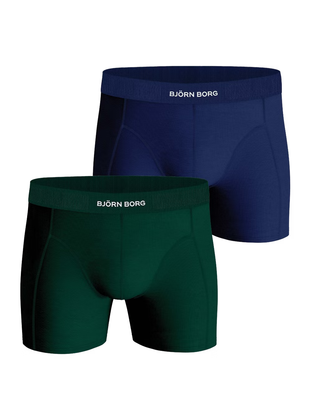 Bjorn Borg Lyocell Boxer 2 Pack - Green/Navy Blue