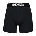 PSD Men's 3 Pack Cotton Stretch Boxer Briefs - Black 5"