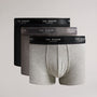 Ted Baker 3 Pack Trunks - Grey/Black/Grey Heather