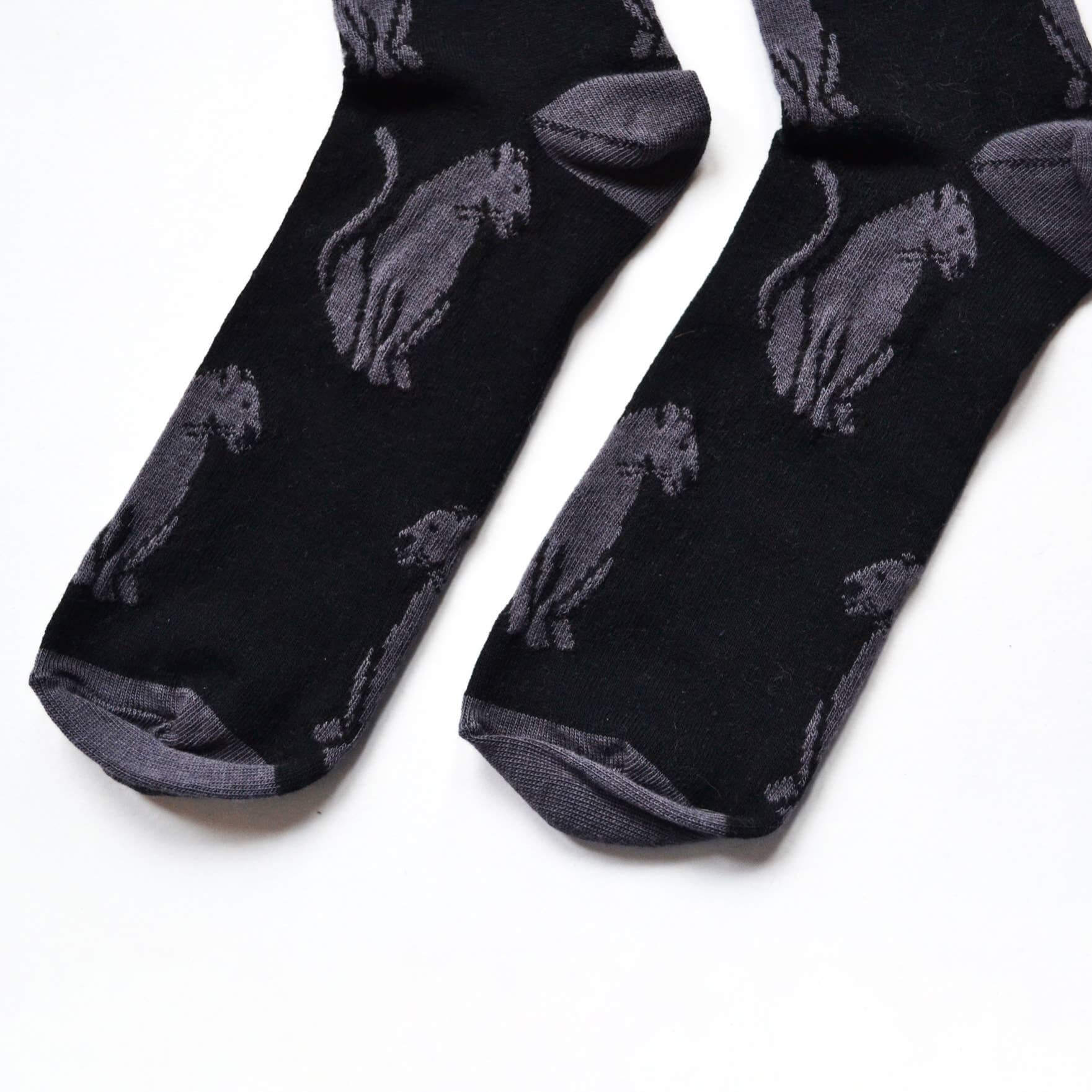 Bare Kind Save The Black Panther Bamboo Socks