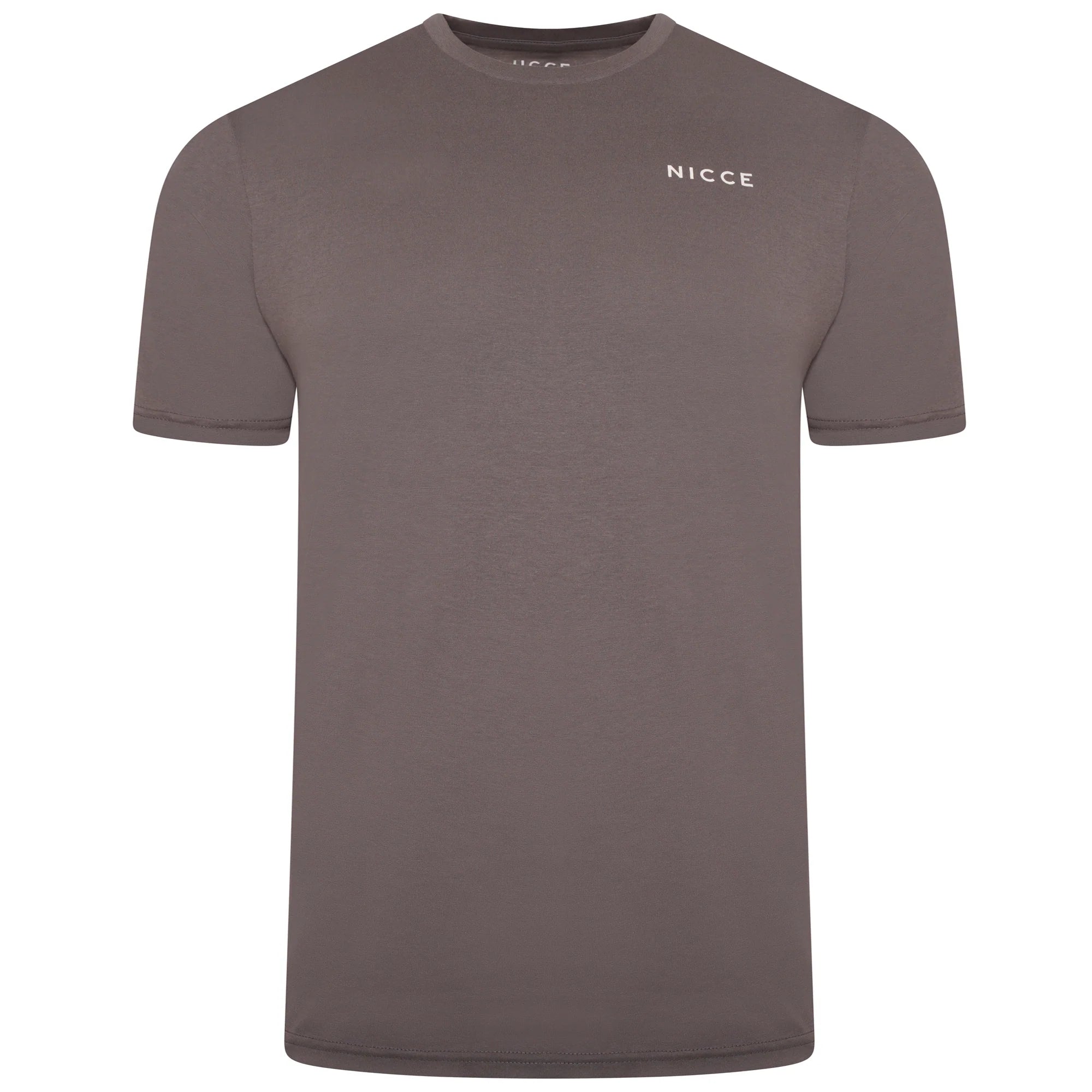 Nicce Men's 5 Pack 100% Cotton T-Shirts - Navy/Olive/Grey/White/Lt Brown