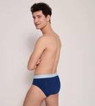 Sloggi Men's Ever Cool 2 Pack Midi Briefs - Twilight Blue