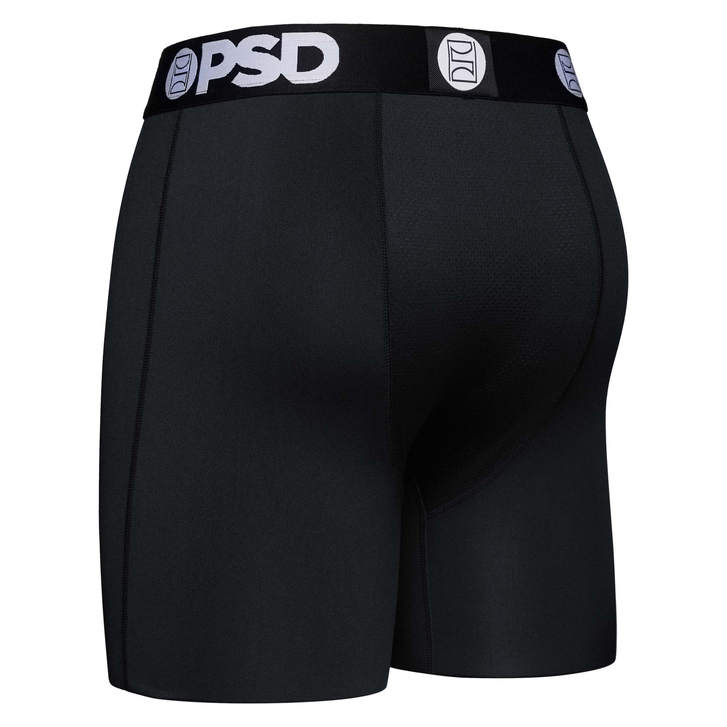 PSD Men's 1 Pack 7" Boxer Briefs - Black