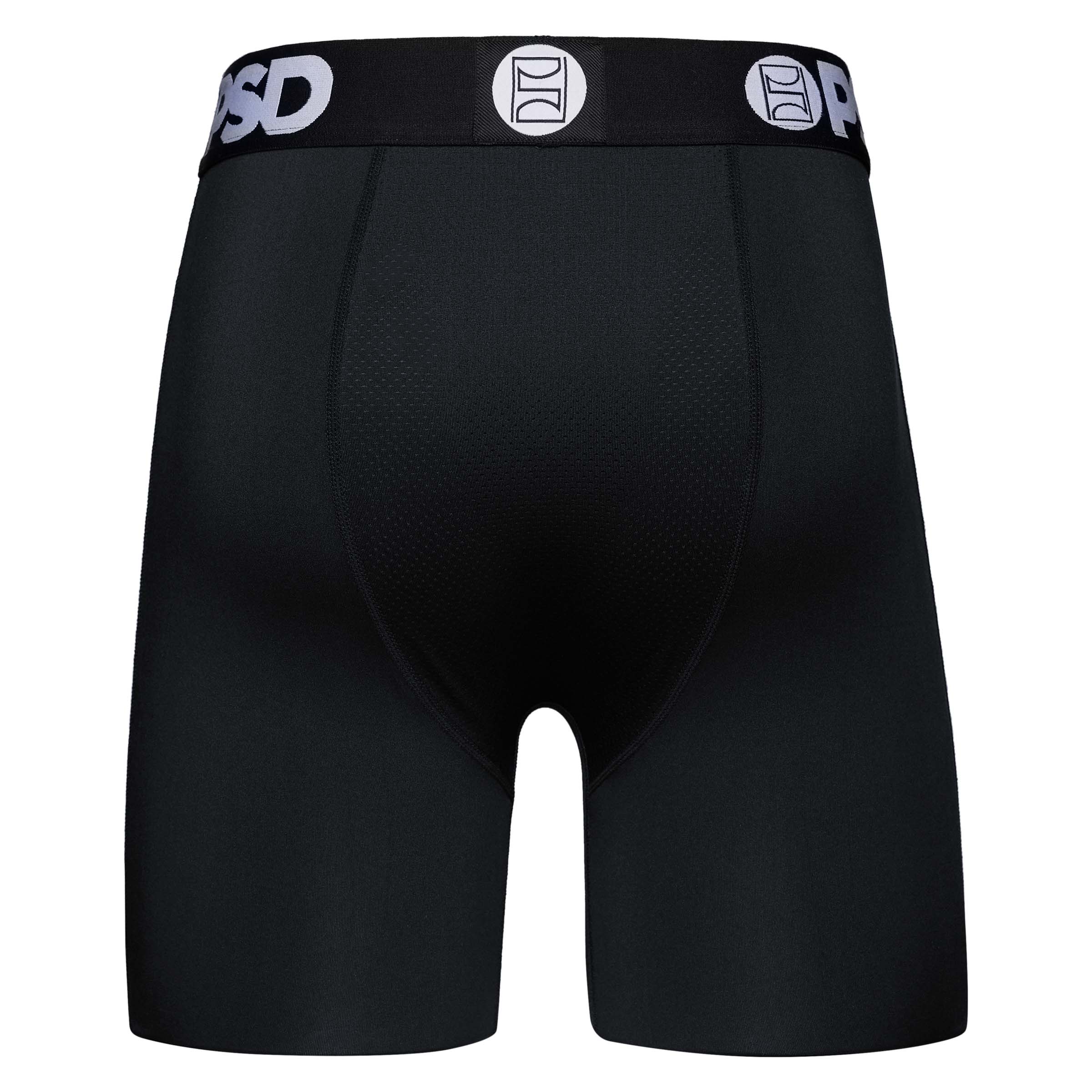 PSD Men's 1 Pack 7" Boxer Briefs - Black