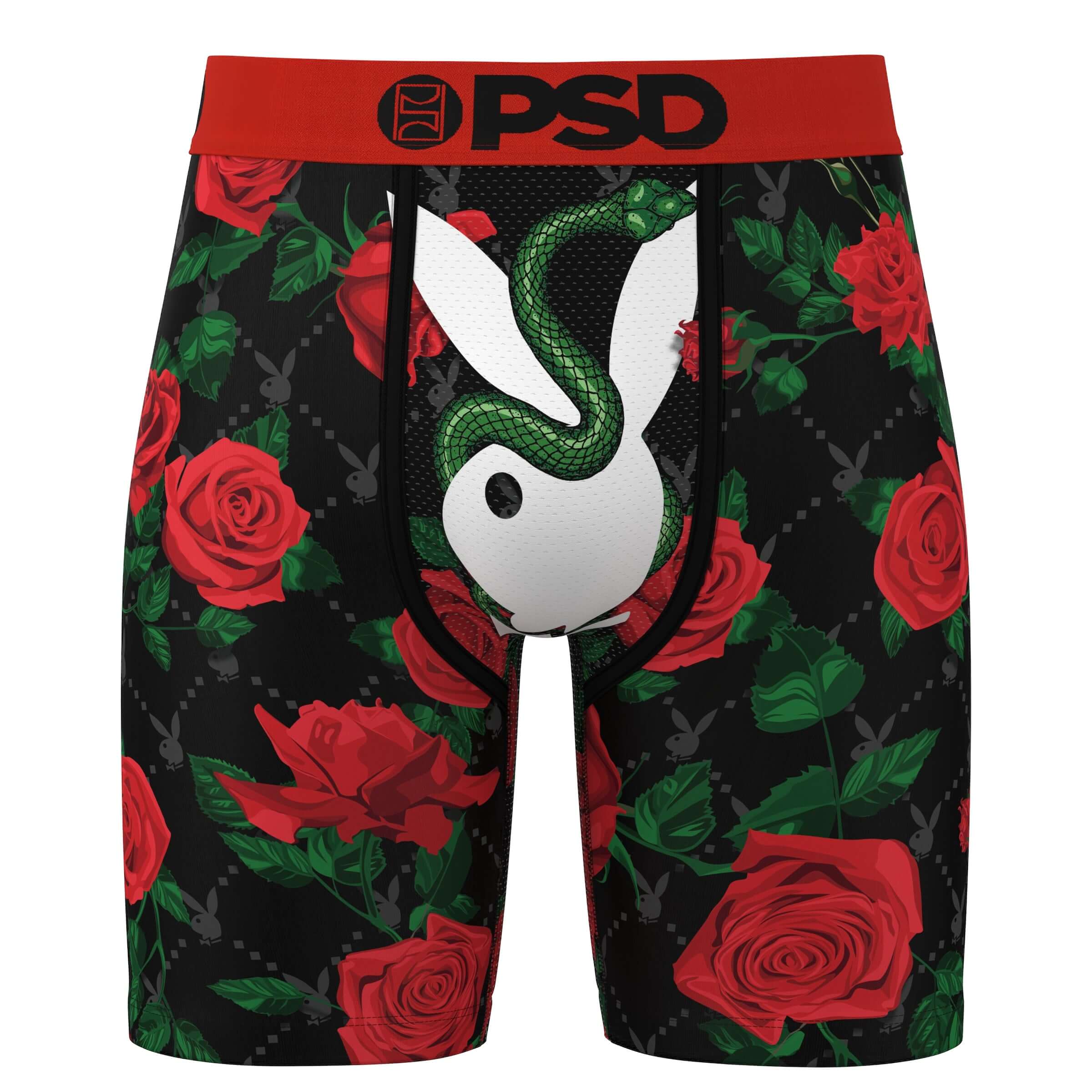 PSD Men's Playboy Slither 7" Boxer Briefs - Black Multi