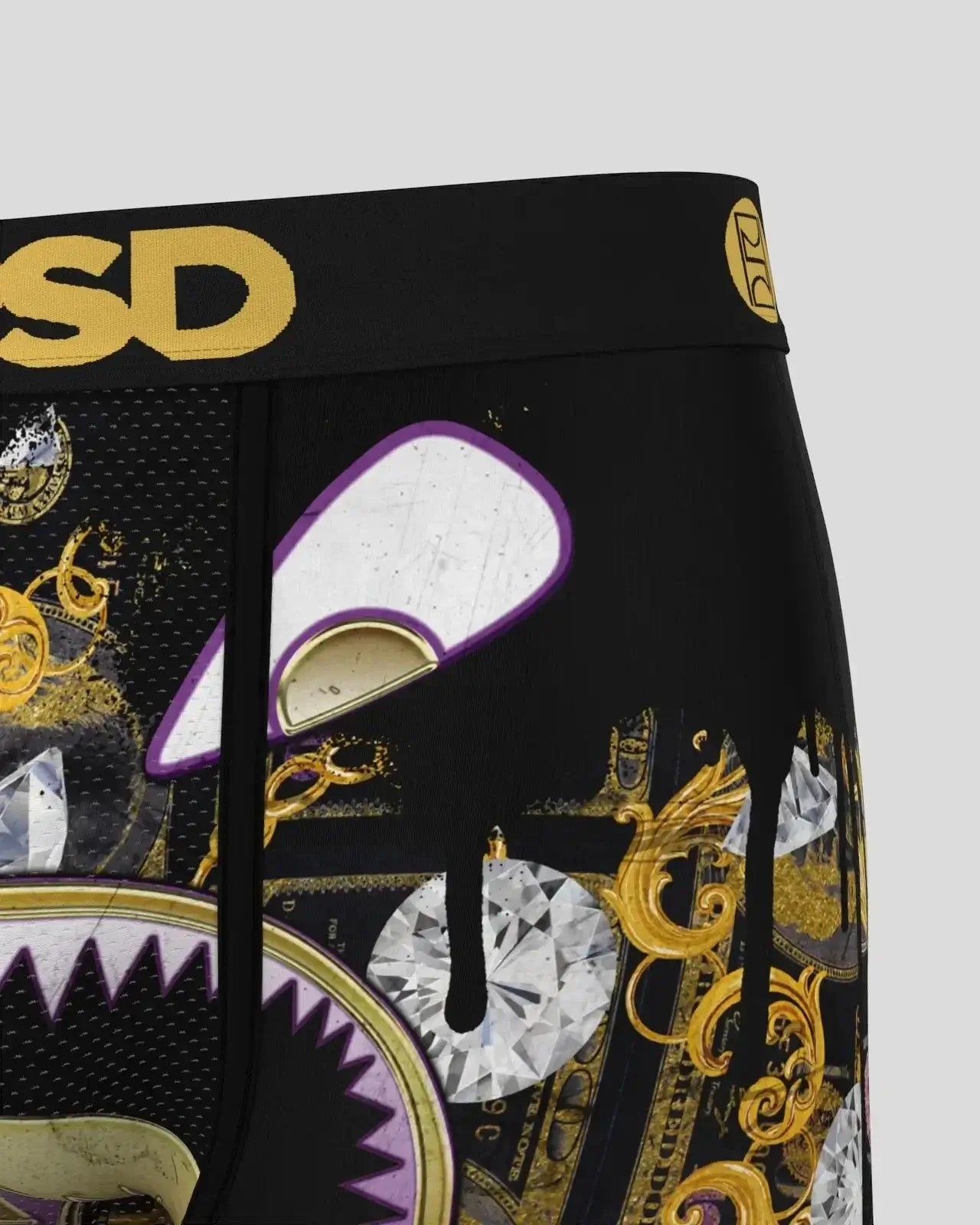 PSD Men's Warface Money Hungry 7" Boxer Briefs -Gold Multi