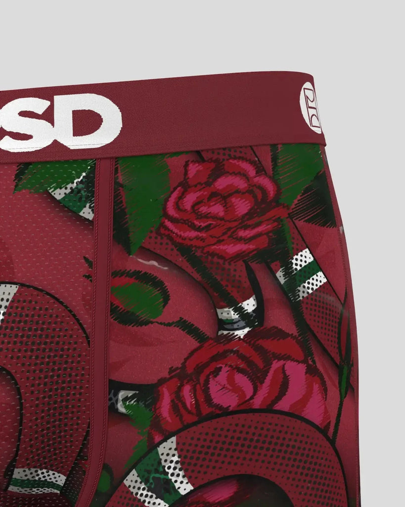 PSD Men's Kingsnake 7" Boxer Briefs - Burgundy