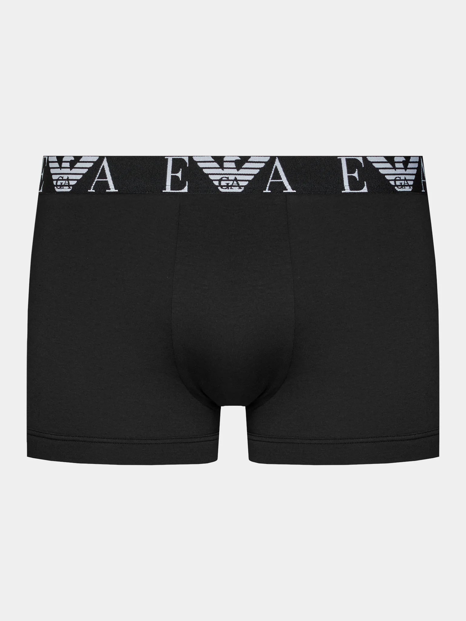 Emporio Armani 3 Pack Trunks Bold Monogram logo waistband - Black/Stone/Black