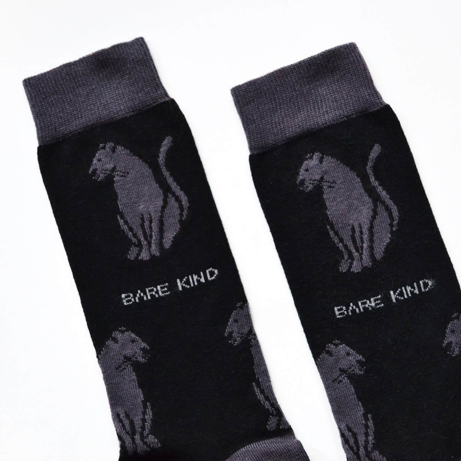 Bare Kind Save The Black Panther Bamboo Socks