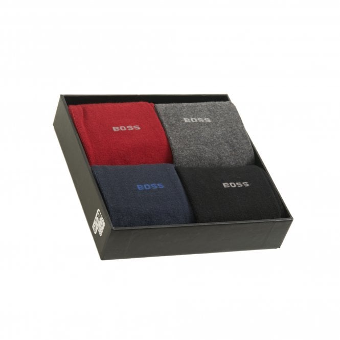 BOSS Mens 4 Pack RS Gift Set Socks - Multi UK ( 6-11 )