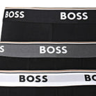 Boss 3 Pack of Stretch Cotton Boxer Briefs - Black Multi