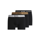 Boss 3 Pack Men's Bold Boxer Brief - Black