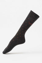 Boss 2 Pack Mini Dots Cotton Blend Socks - Red Dots