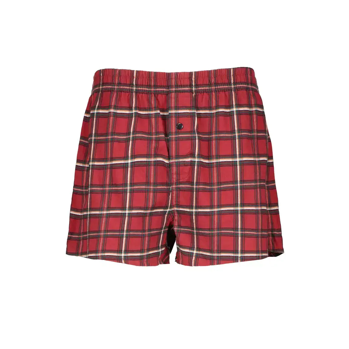 Boss 2 Pack Metalic Waistband Woven Boxer Gift Set - Red Checks / Black