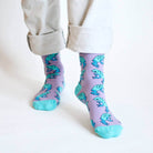 Bare Kind Socks - Save The Frog Bamboo Socks, Aqua