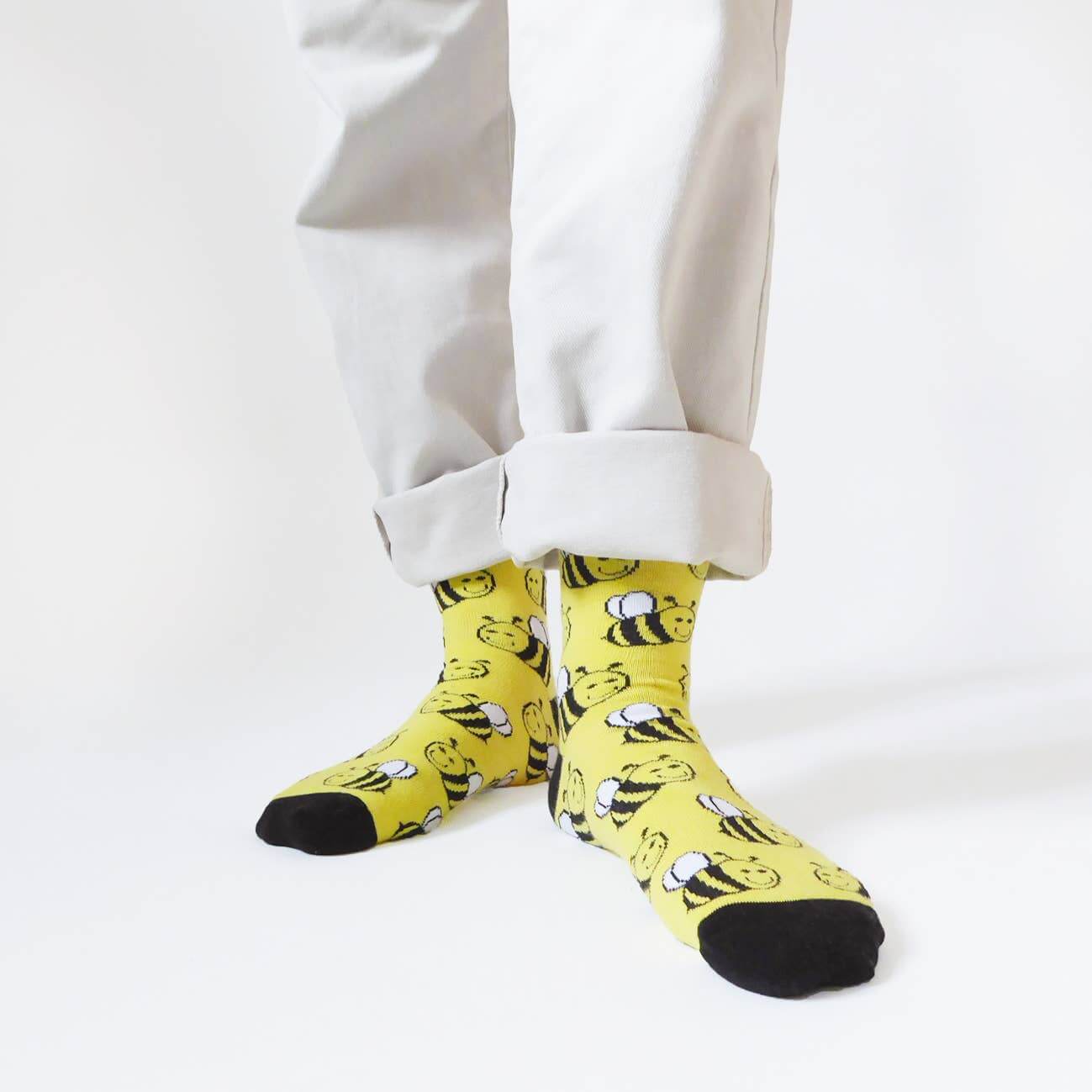 Bare Kind Save the Bees Bamboo Socks, Yellow