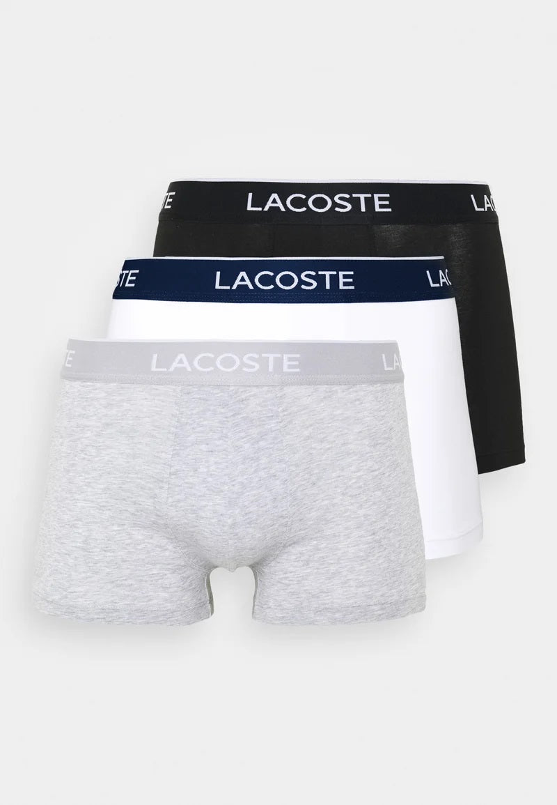 Lacoste 3 Pack Casual Boxer Trunks - NUA