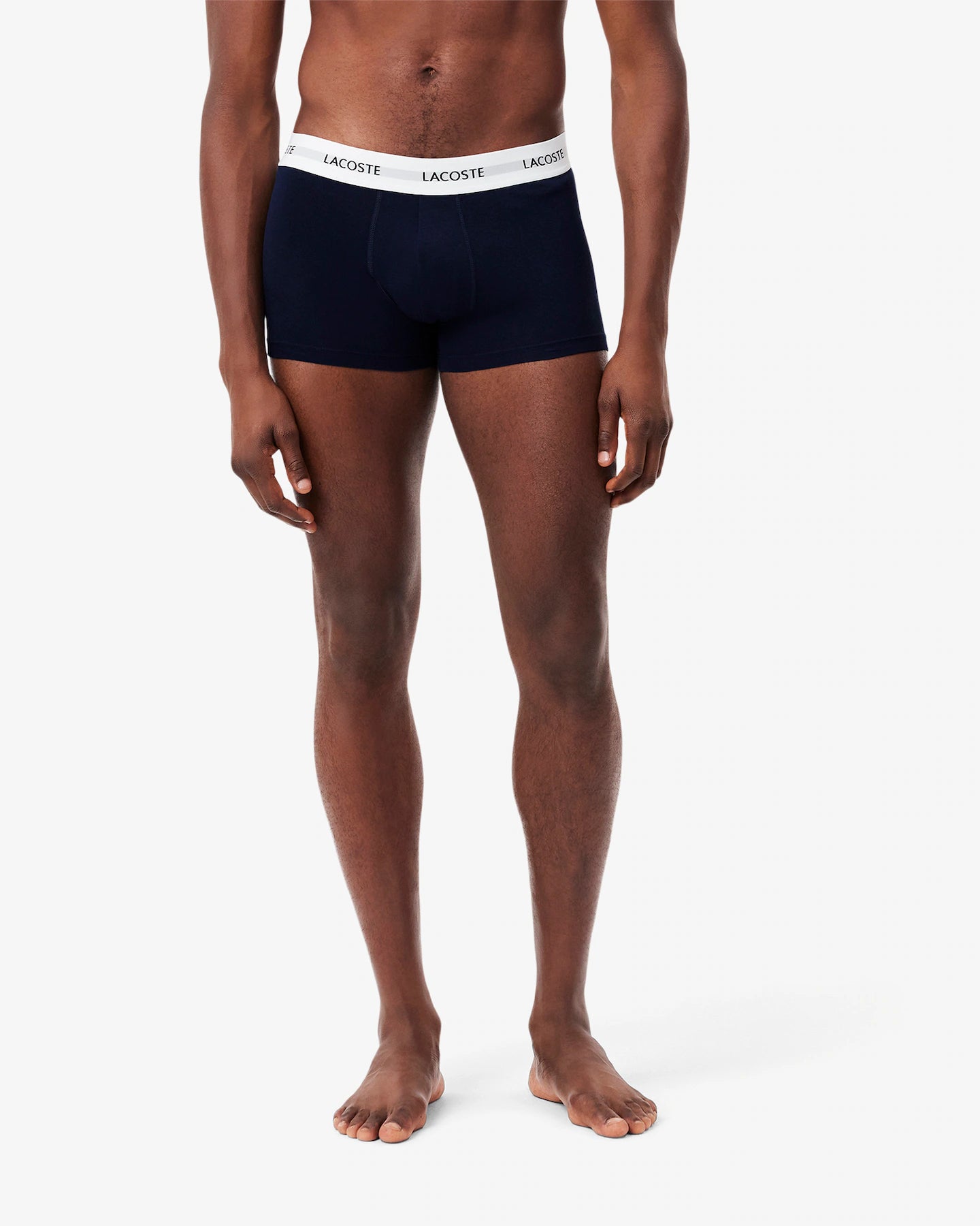 Lacoste 3-Pack Cotton Stretch Trunks - Blue / Navy Blue