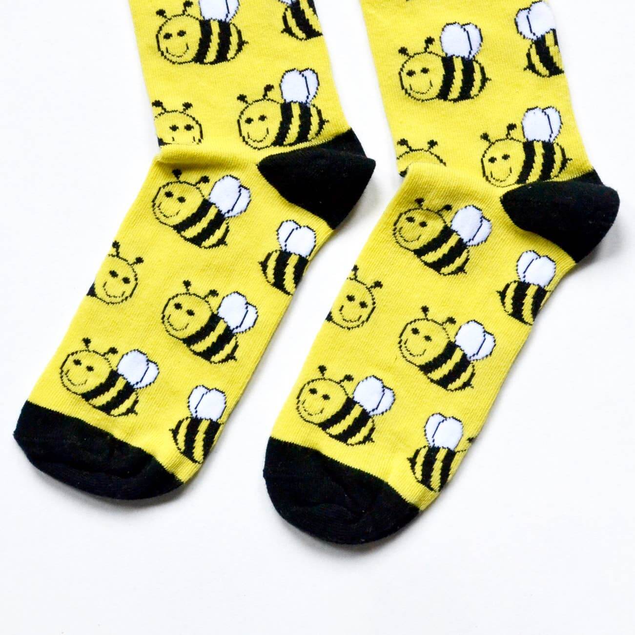 Bare Kind Save the Bees Bamboo Socks, Yellow