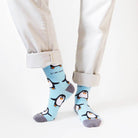 Bare Kind Socks - Save The Penguin Bamboo Socks | Aqua