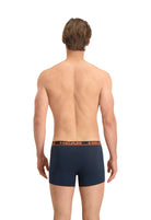 Head Mens 2 Pack Cotton Stretch Boxer Briefs - Peacoat/Orange Pants