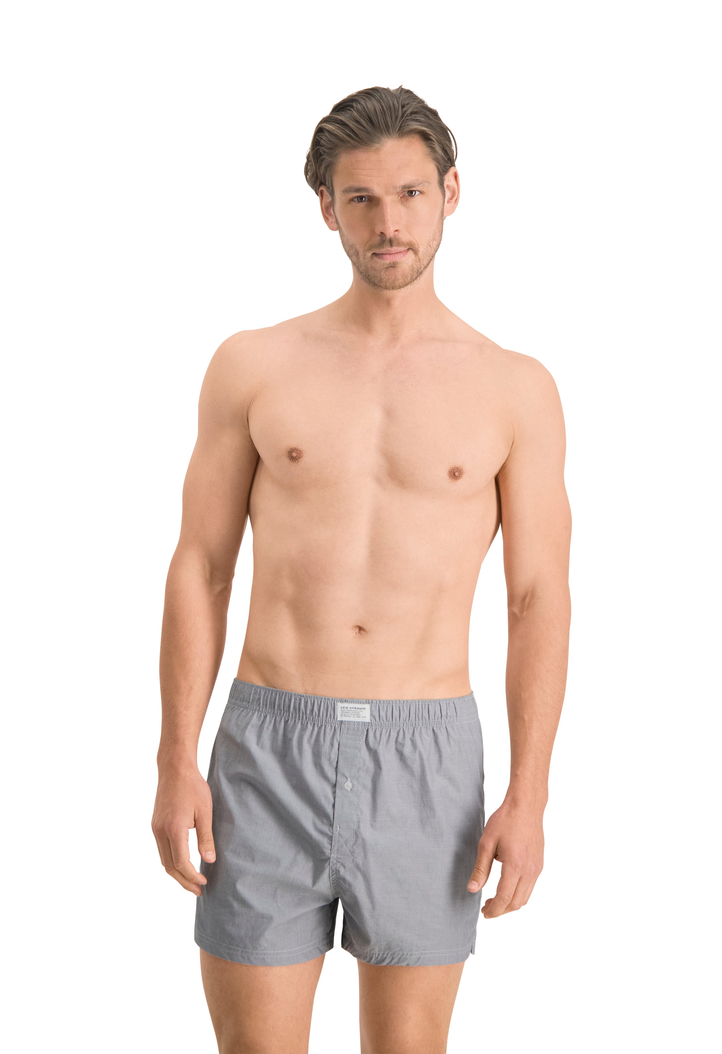 Levi's 2 pack Woven Boxers - Asphalt Grey