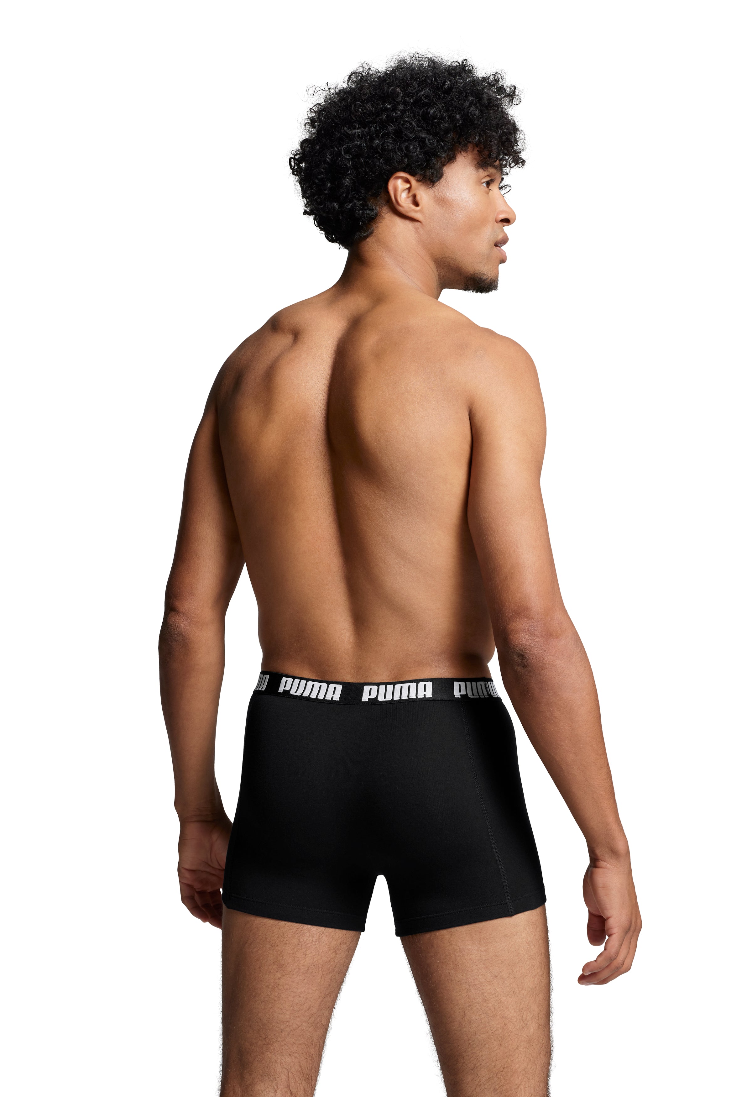 PUMA Men's Everyday Boxers 3 Pack - Black