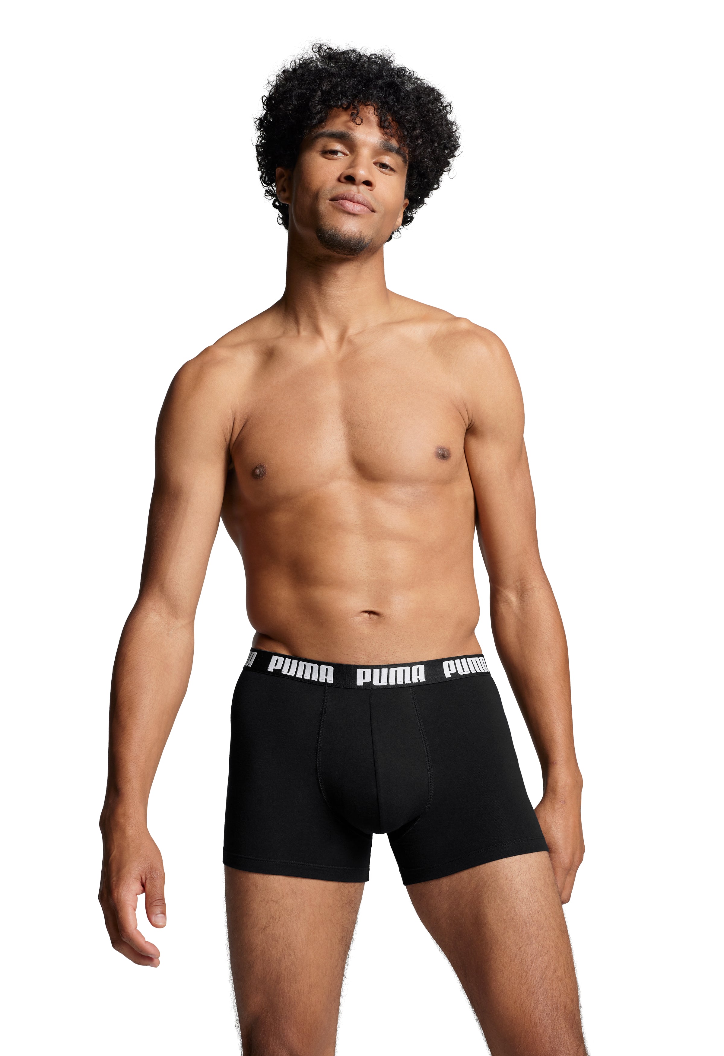 PUMA Men's Everyday Boxers 3 Pack - Black