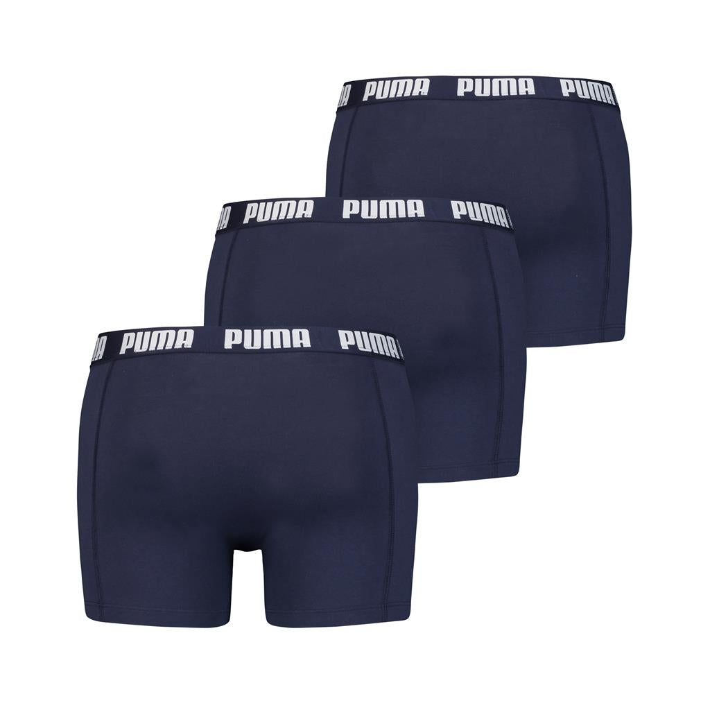 PUMA Men's Everyday Boxers 3 Pack - Navy