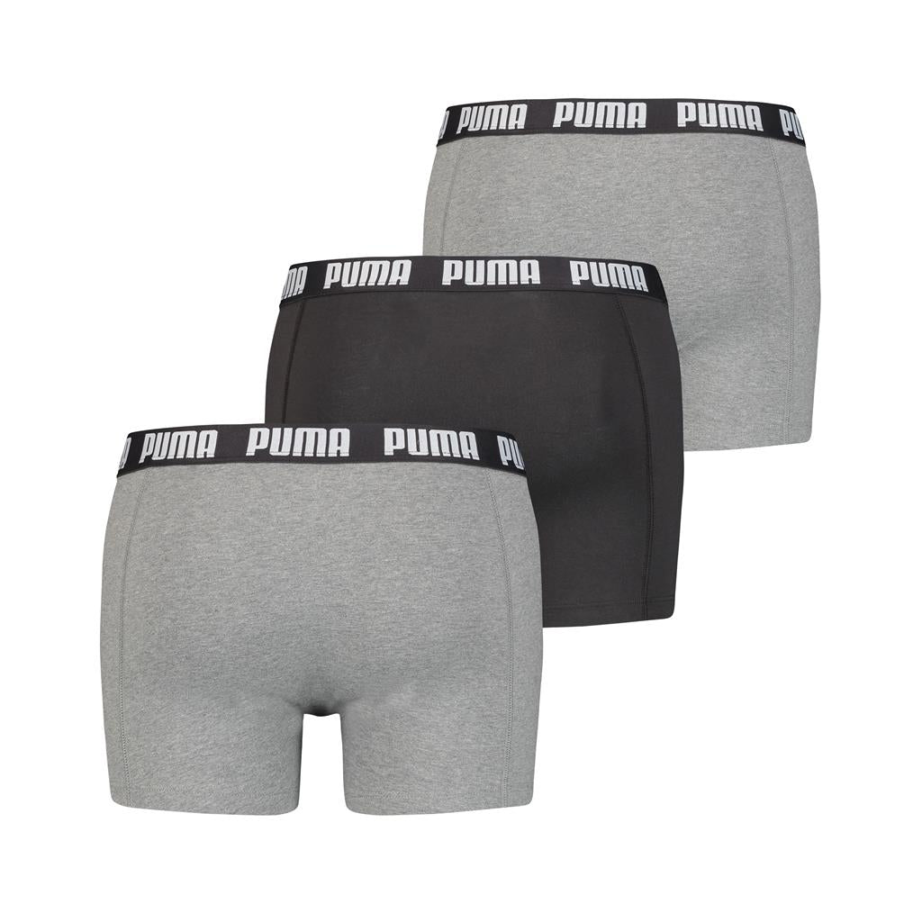 PUMA Men's Everyday Boxers 3 Pack - Grey Combination