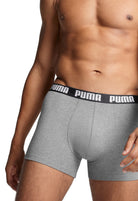 PUMA Men's Everyday Boxers 3 Pack - Grey Combination