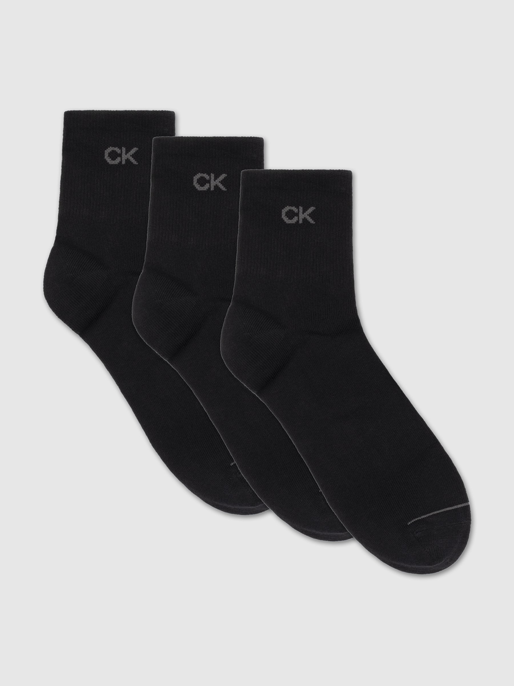 Calvin Klein 3 Pack Short Socks - One Size