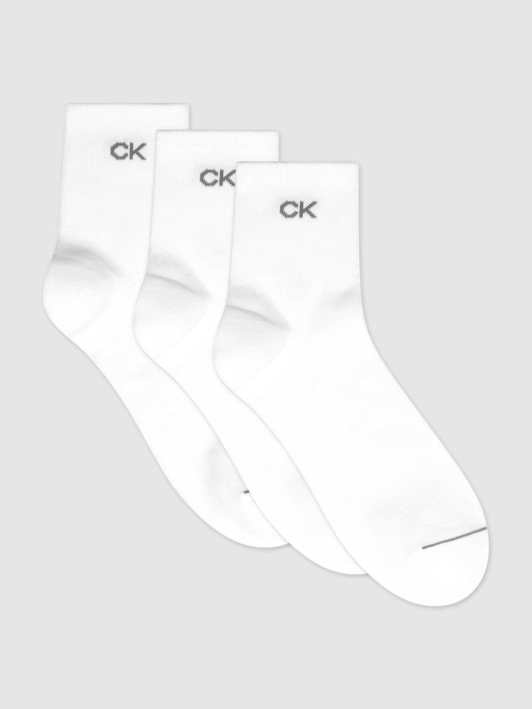 Calvin Klein 3 Pack Short Socks - One Size