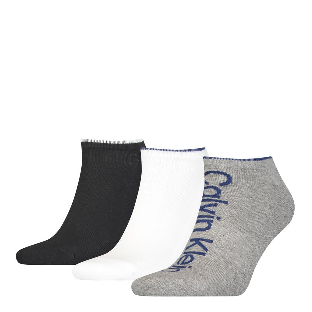 Calvin Klein Men's 3 Pack Sneaker Athleisure Socks - One Size