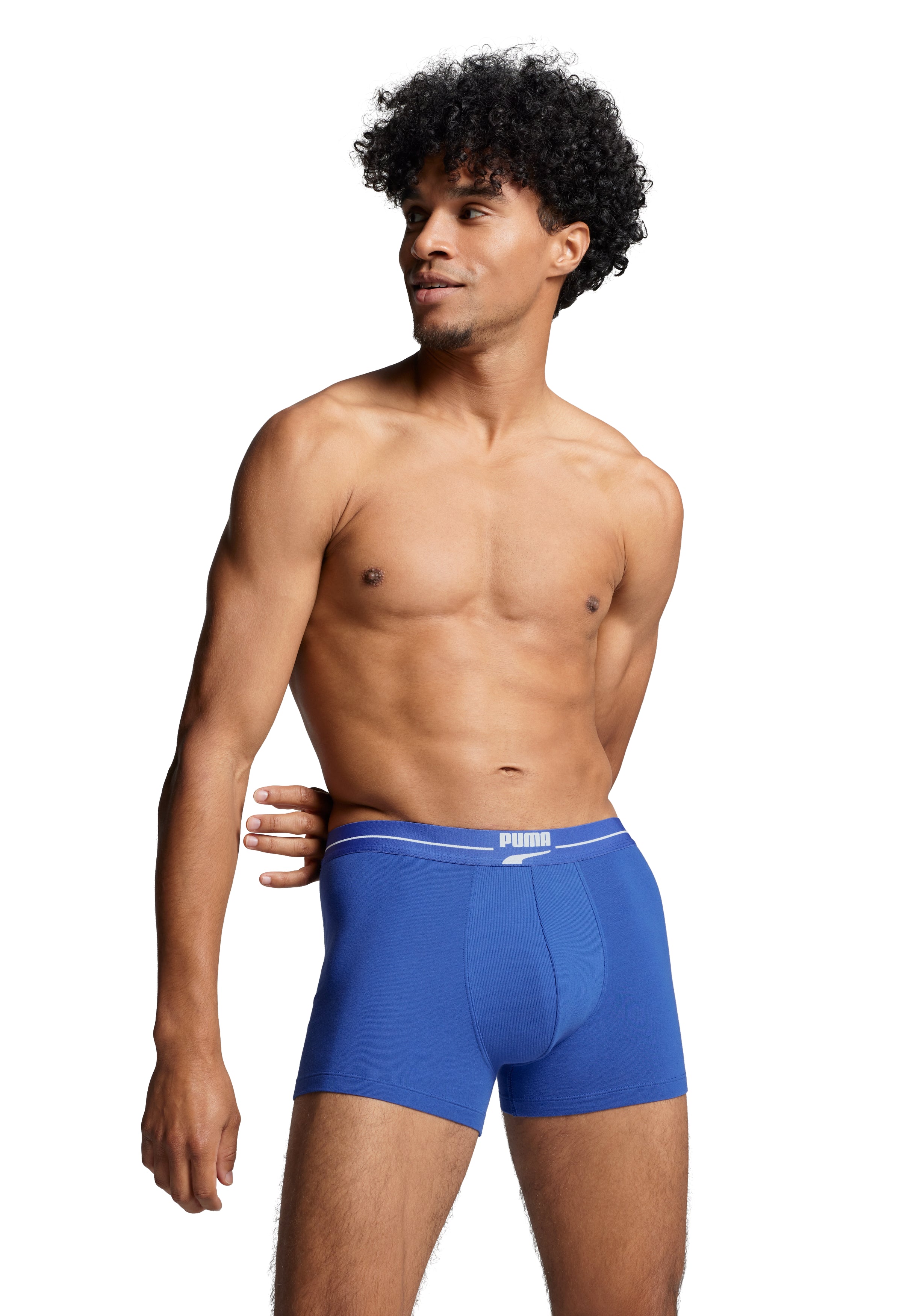 Puma Men Gentle Retro 2 Pack Boxers - Benjamin Blue