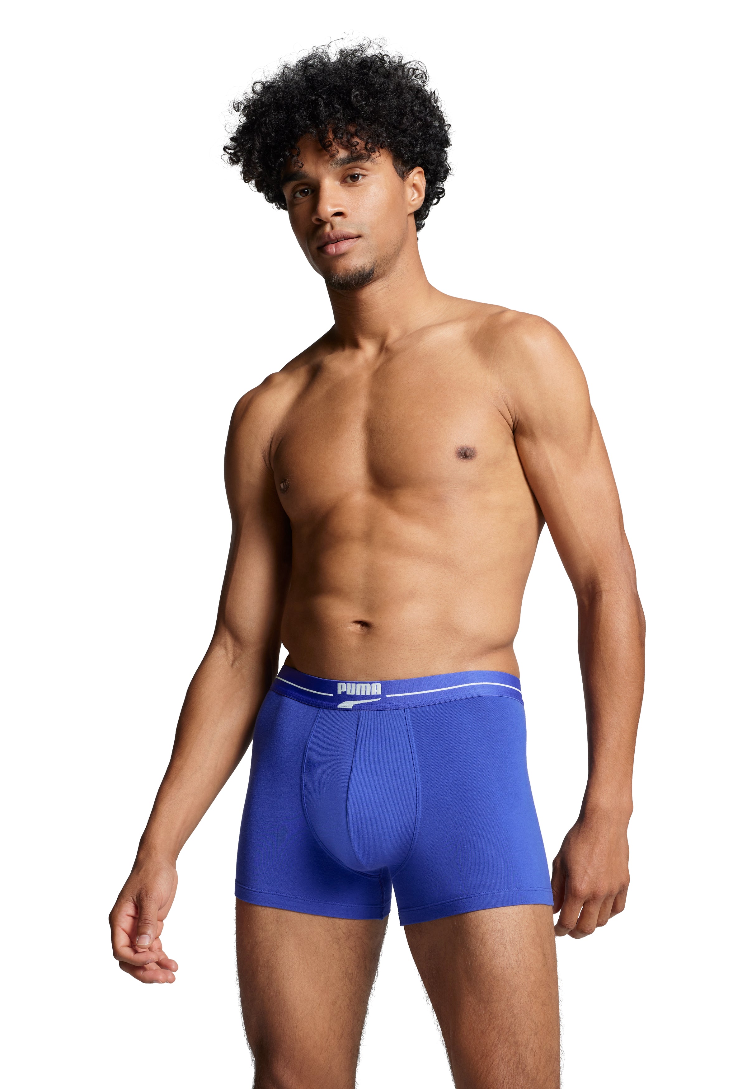 Puma Men Gentle Retro 2 Pack Boxers - Benjamin Blue