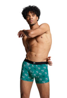 Puma Men Cat All Over Print 2 Pack Boxers - Teal