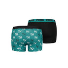 Puma Men Cat All Over Print 2 Pack Boxers - Teal