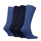 Tommy Hilfiger Men 4 Pack Tin Gift Box Crew Socks - Jeans