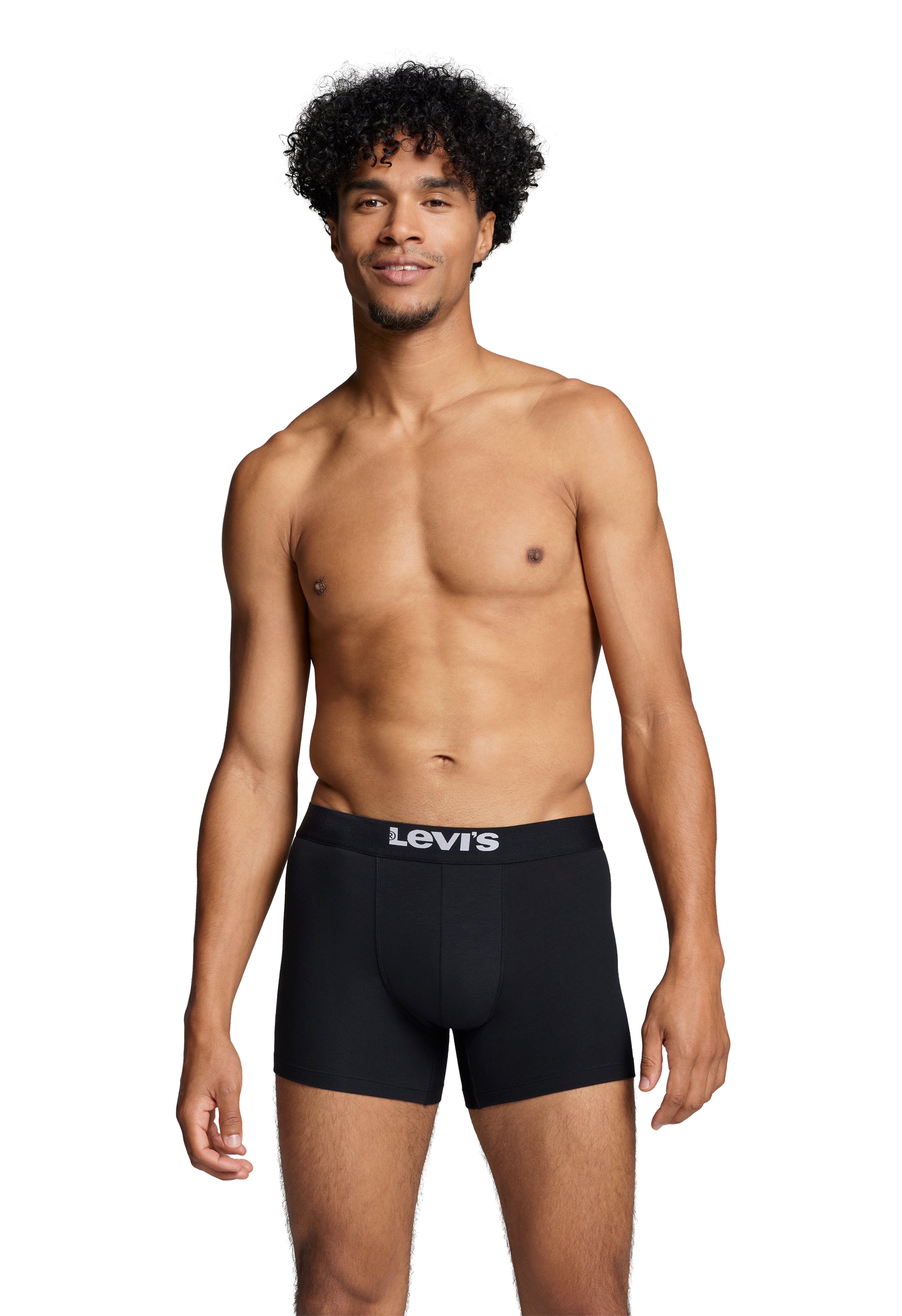 Levi's 2 pack Solid Organic Cotton Boxer Briefs - Black