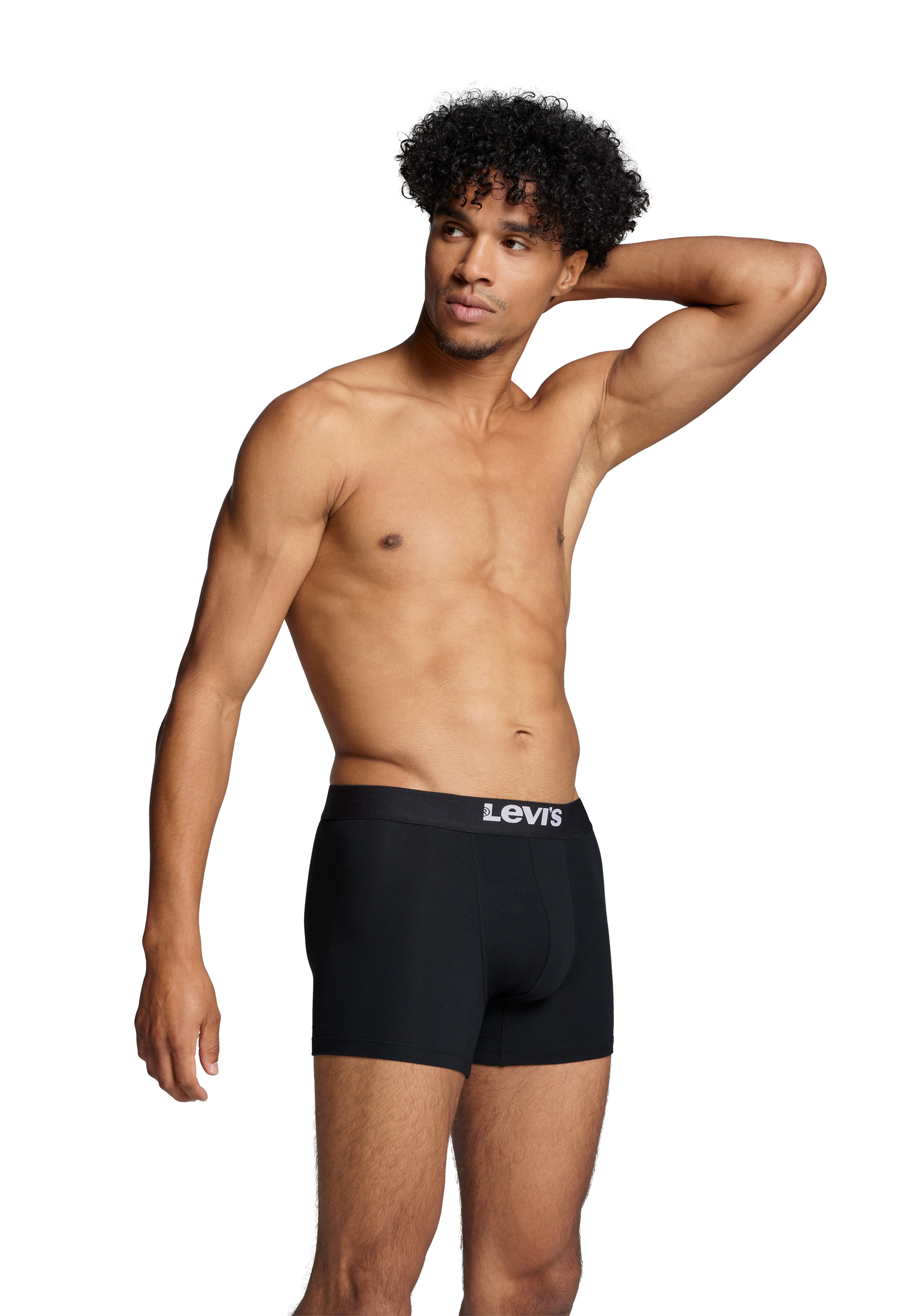 Levi's 2 pack Solid Organic Cotton Boxer Briefs - Black