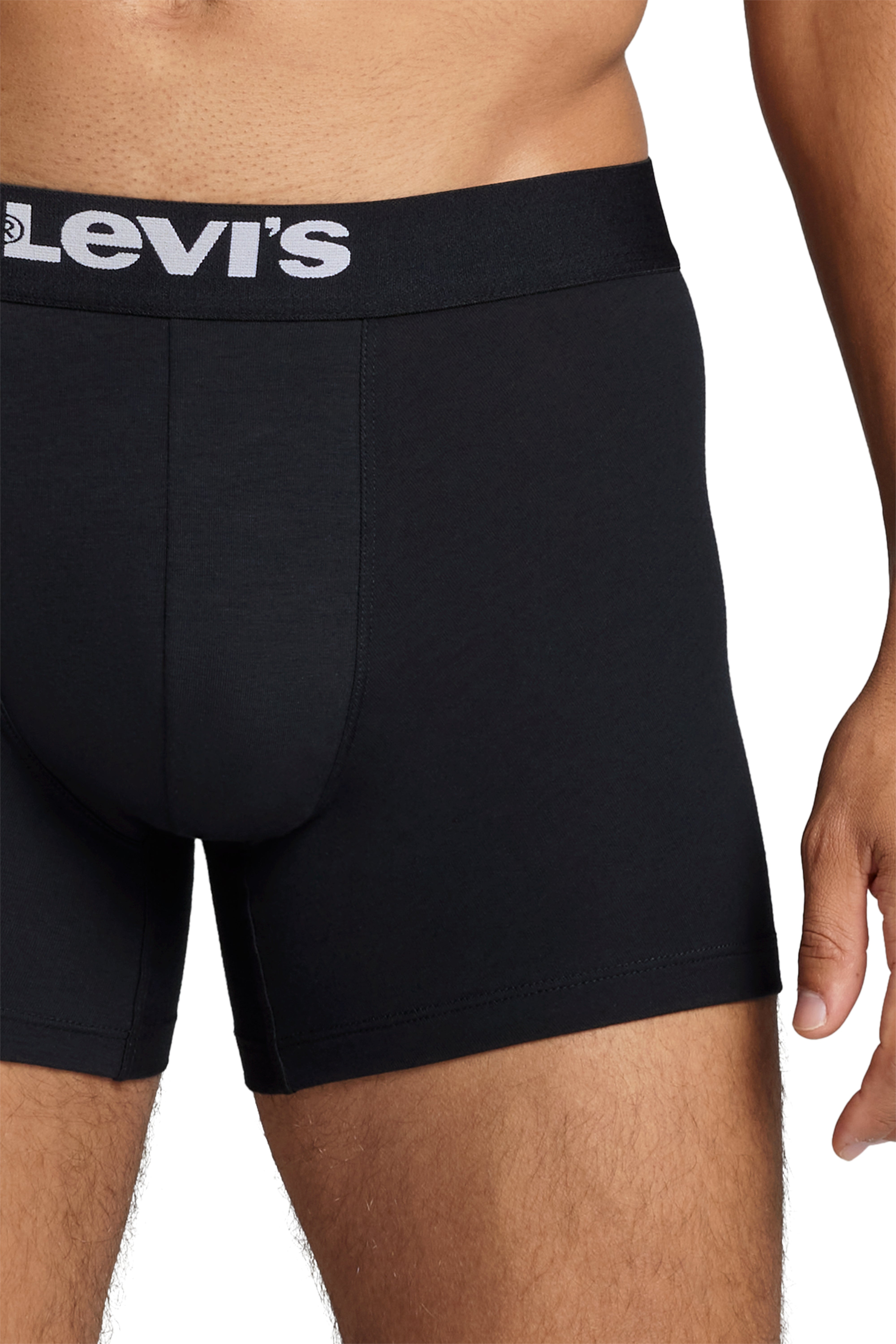 Levi's 2 pack Solid Organic Cotton Boxer Briefs - Black