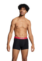 Levi's 2 pack Solid Organic Cotton Boxer Briefs - Black/Red