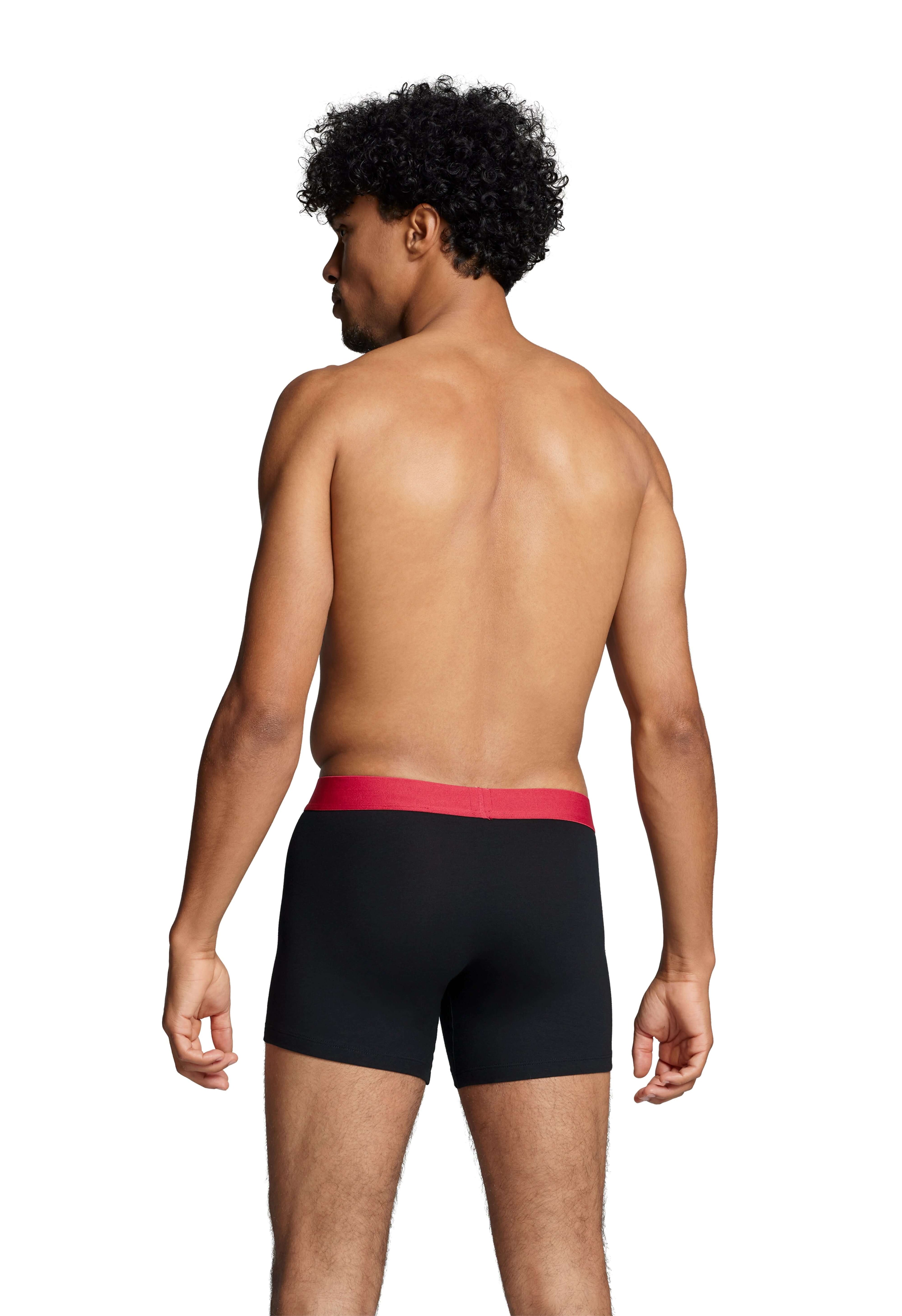 Levi's 2 pack Solid Organic Cotton Boxer Briefs - Black/Red