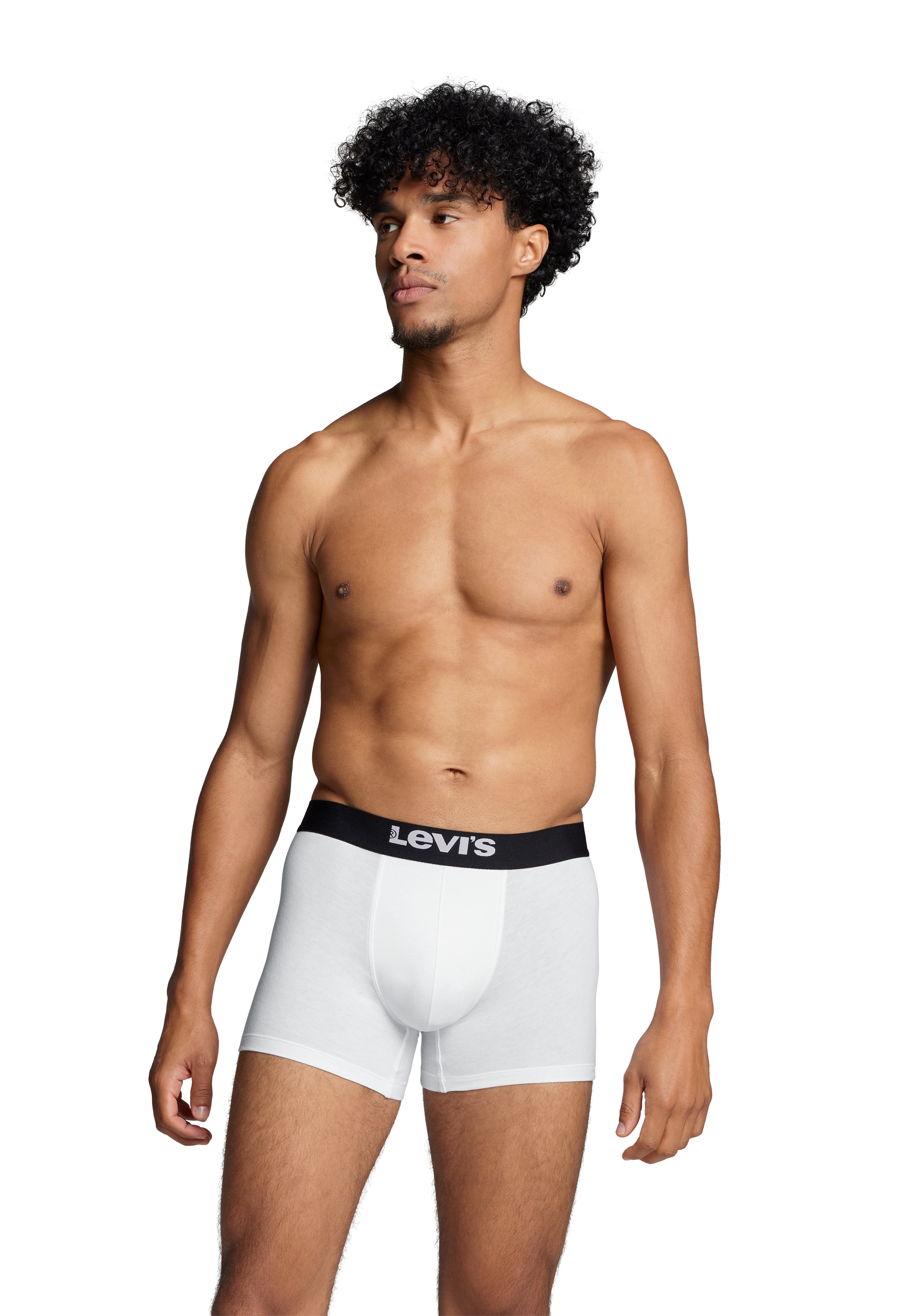 Levi's 2 pack Solid Organic Cotton Boxer Briefs - White