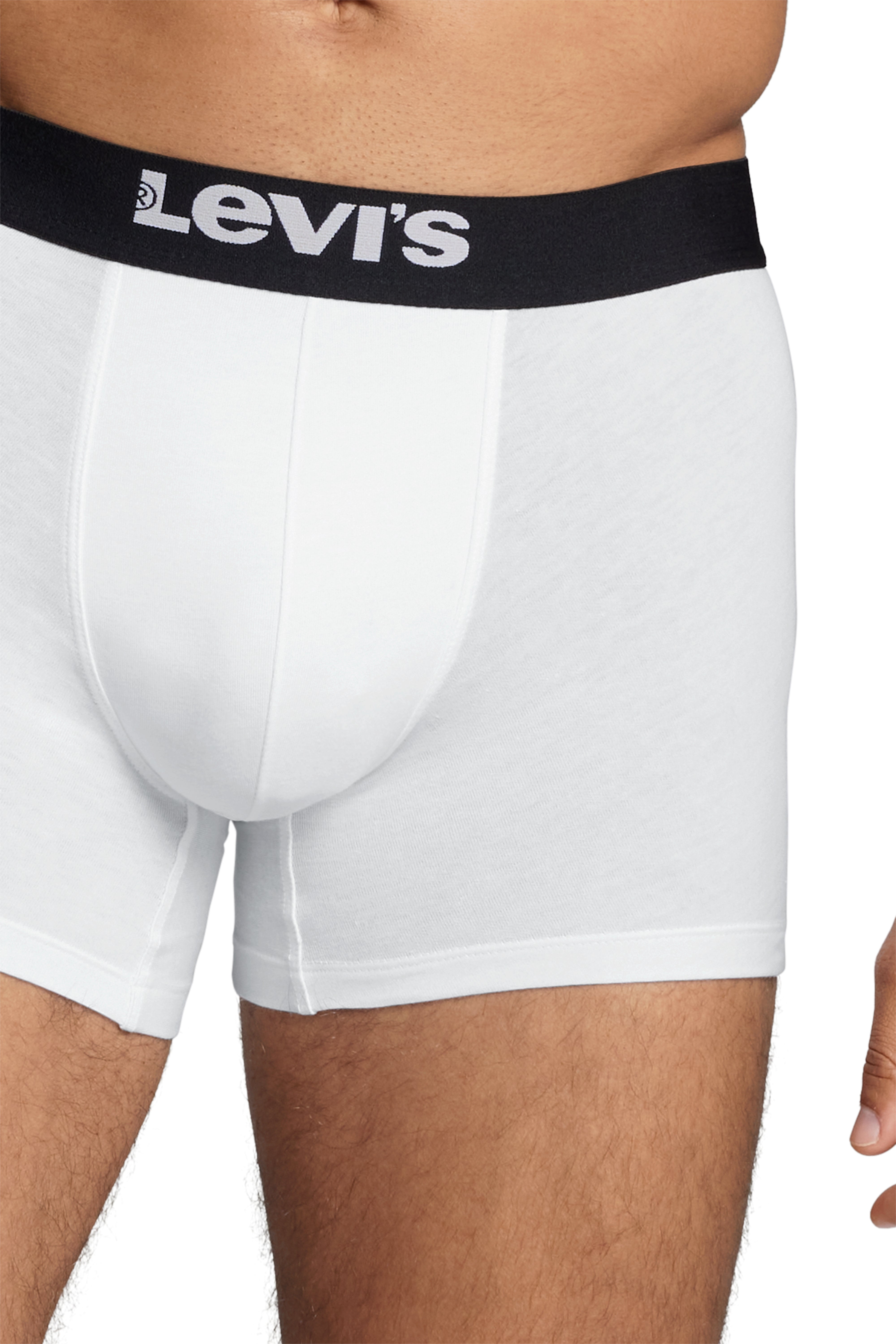 Levi's 2 pack Solid Organic Cotton Boxer Briefs - White