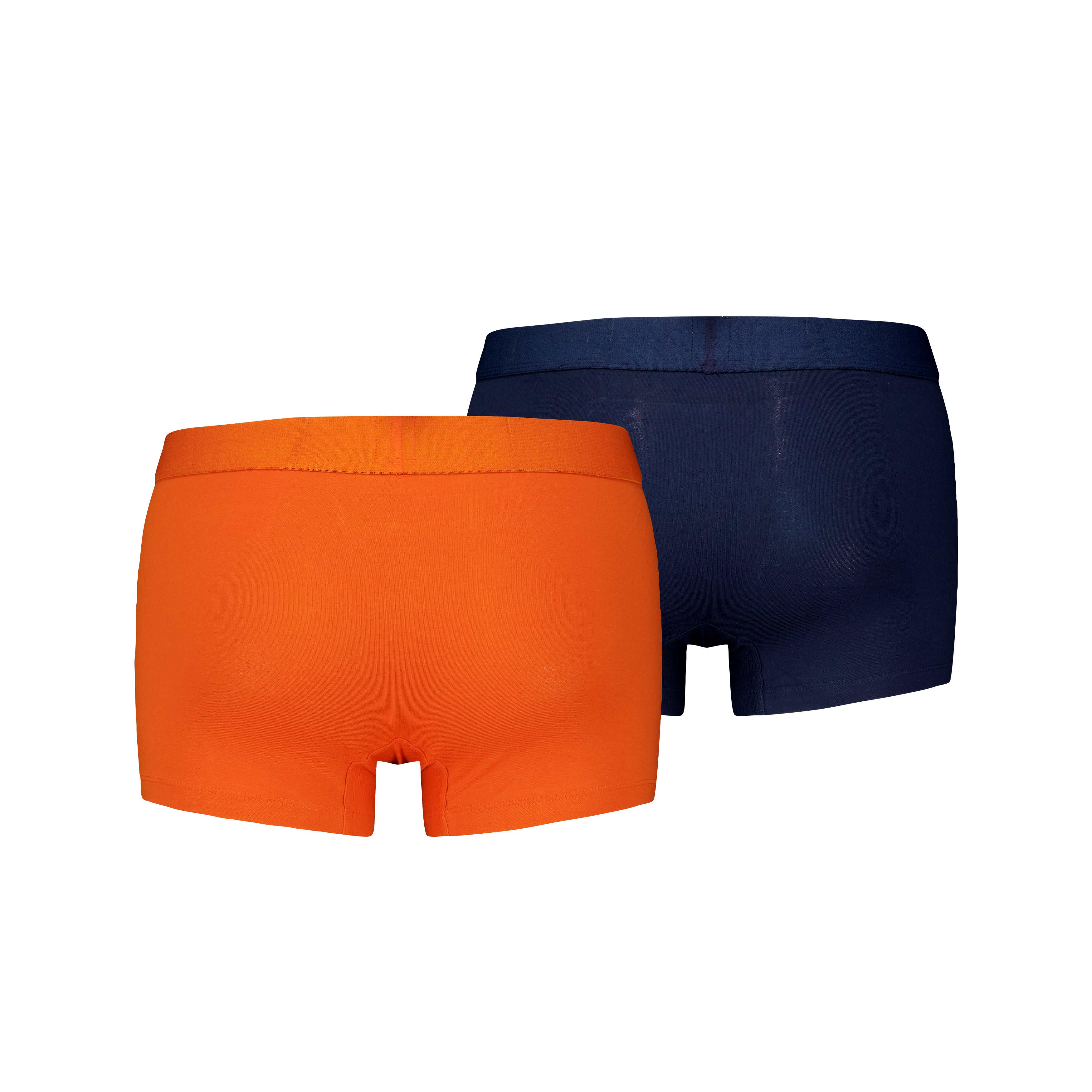 Levi's 2 pack Solid Organic Trunks - Orange / Navy